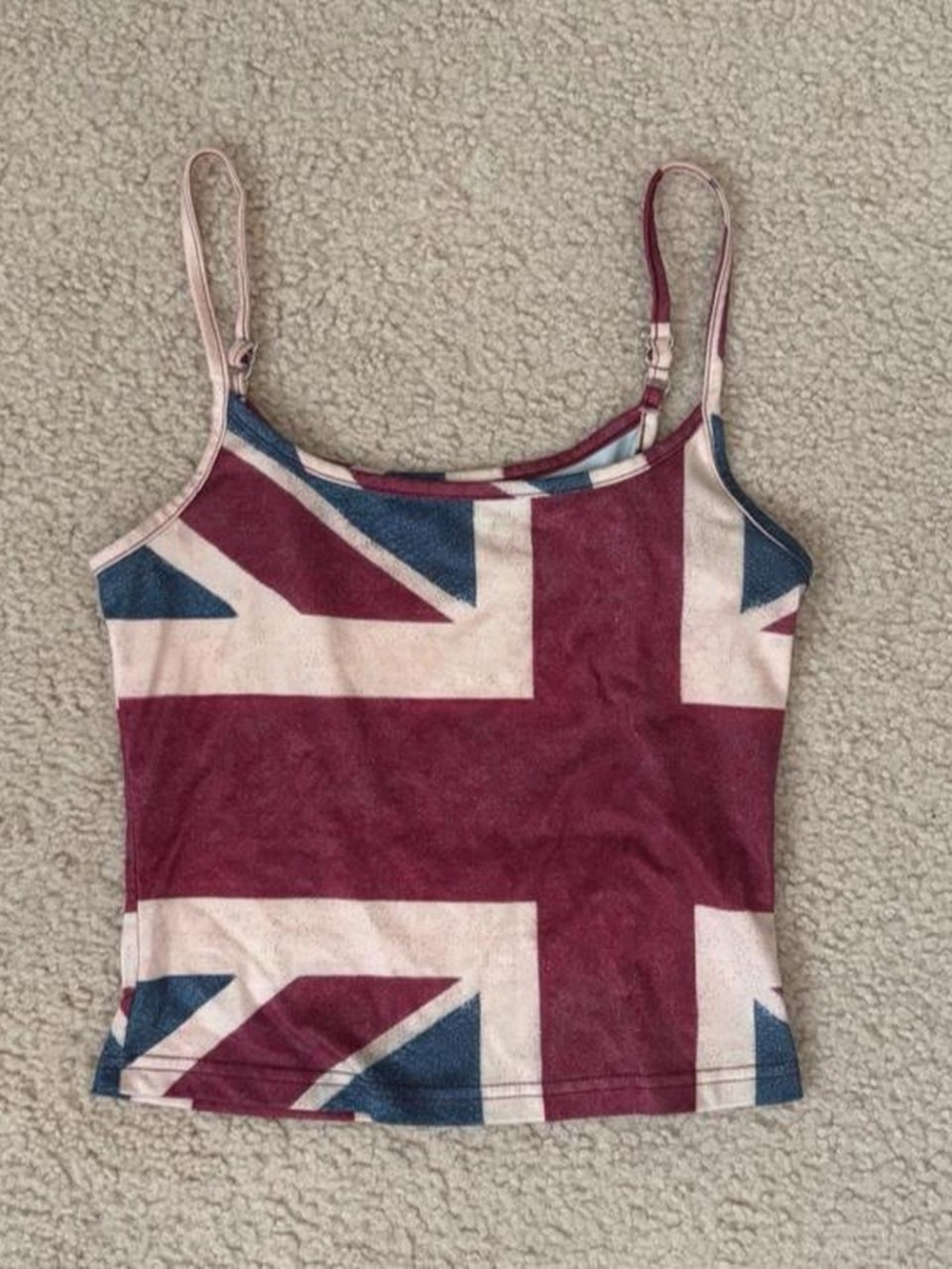 BRITAIN CROP TOP W ADJUSTABLE STRAPS